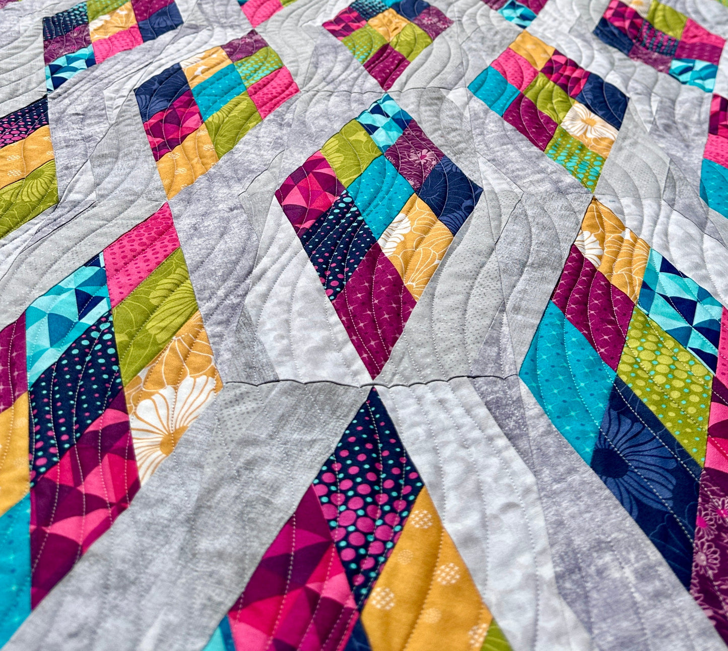 GE Designs Strip N' Dip 2.5" Strip Quilt Pattern 137 — Jelly Roll Quilt, Endless Layout Options