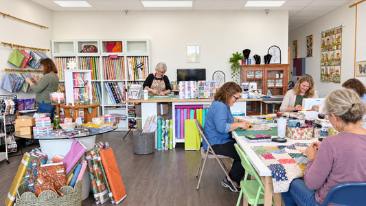 Group of women crafting together at a private workshop in the Serendipity CreArt studio
