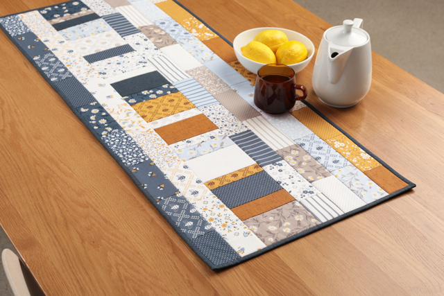 GE Designs Quilt As You Go Batting Kit — Take It Easy Table Runner, Pre-Cut QAYG Batting