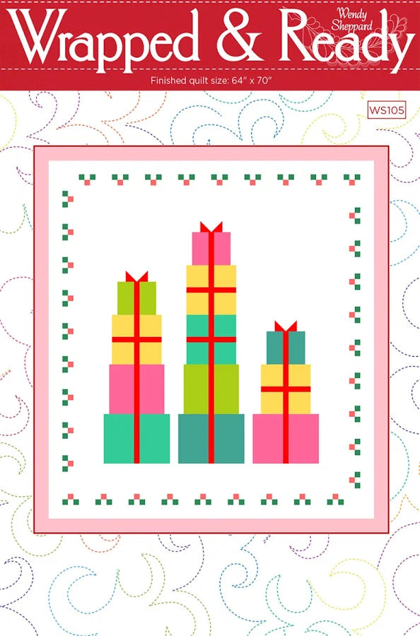 Wrapped & Ready Christmas Quilt Pattern by Wendy Sheppard — Riley Blake Designs