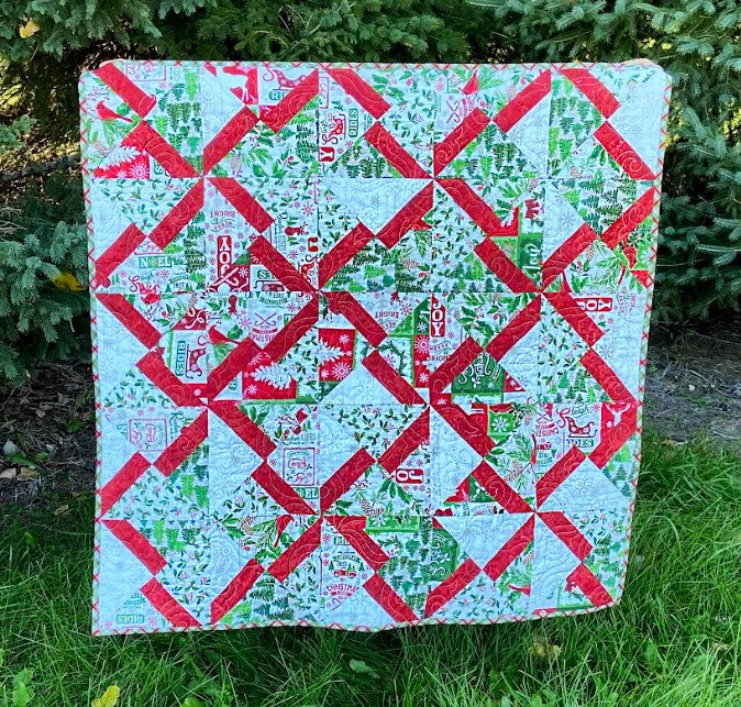 GE Designs Amalie 10" Square Quilt Pattern 176 — Disappearing Block Stacker Quilt, Stripology Squared