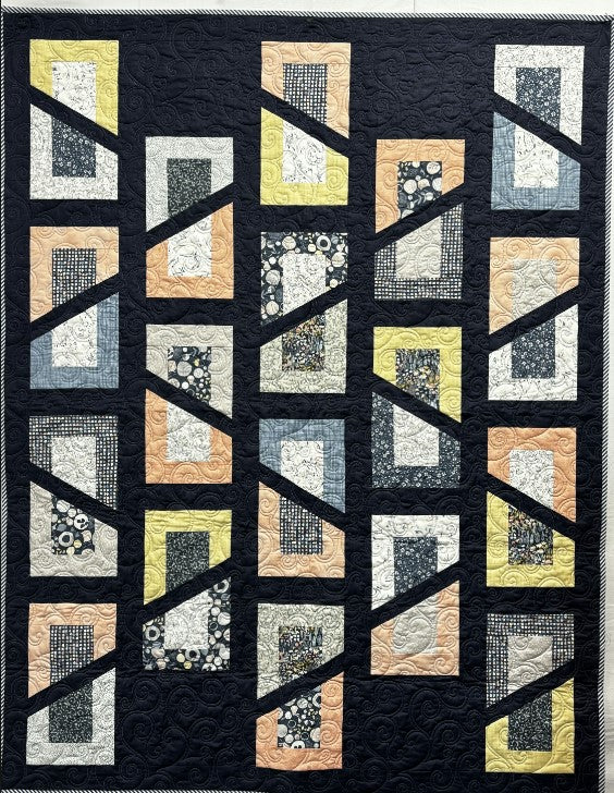 GE Designs Ava Stripology Mixer Quilt Pattern 216 — 10" Square and Strip Quilt, Stripology XL