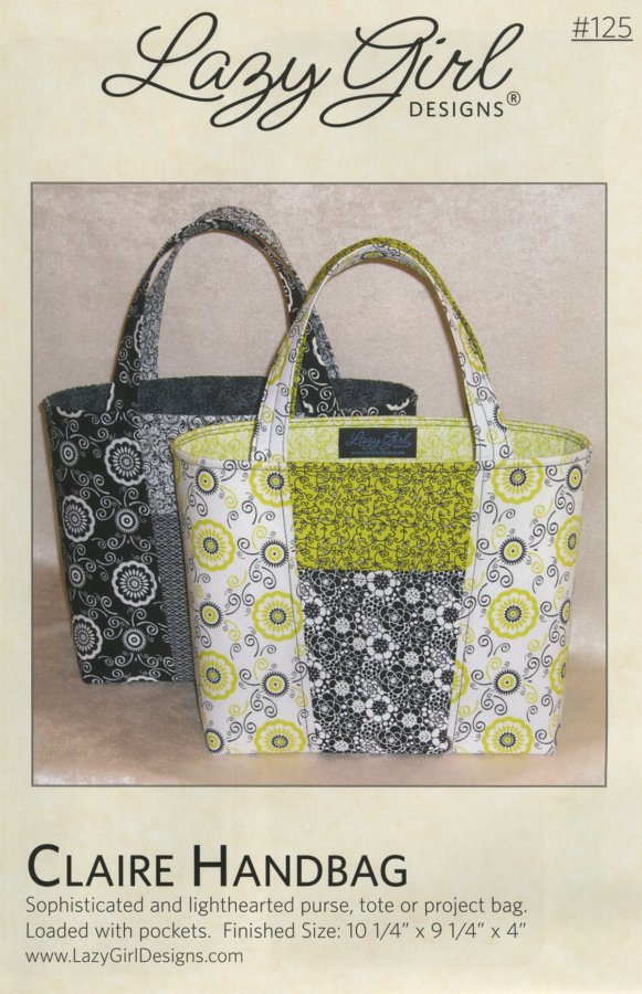 Claire Handbag Sewing Pattern paper pattern cover, supplier photo, SKU LGD125