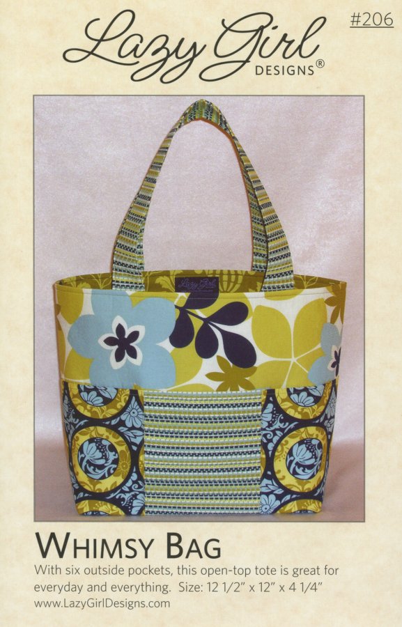 Whimsy Bag Sewing Pattern paper pattern cover, supplier photo, SKU LGD206