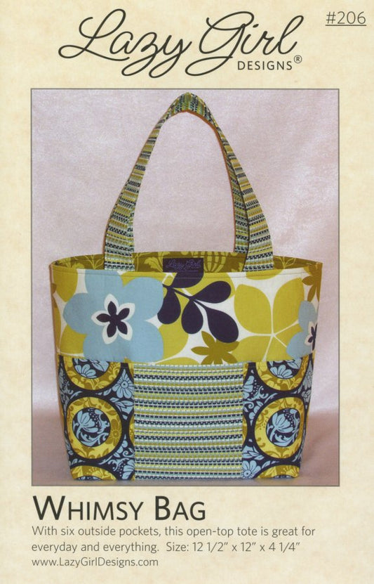 Whimsy Bag Sewing Pattern paper pattern cover, supplier photo, SKU LGD206