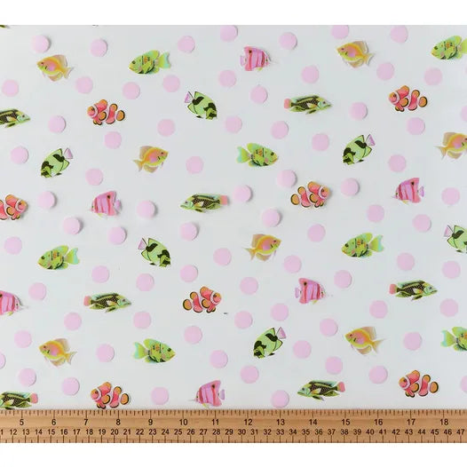 Tula Pink School Crossing 25" wide -  Floral Reef Vinyl Tula Pink for Sallie Tomato