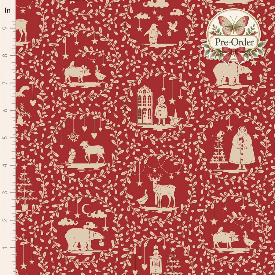 Tilda Merry Little Christmas design 100625 with approved Pre-Order butterfly badge