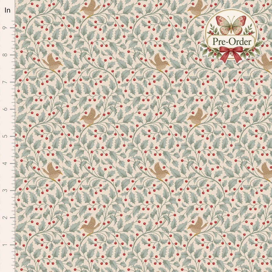 Tilda Merry Little Christmas design 100626 with approved Pre-Order butterfly badge
