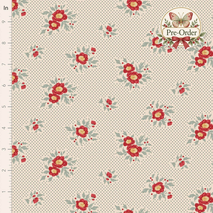 Tilda Merry Little Christmas design 100628 with approved Pre-Order butterfly badge