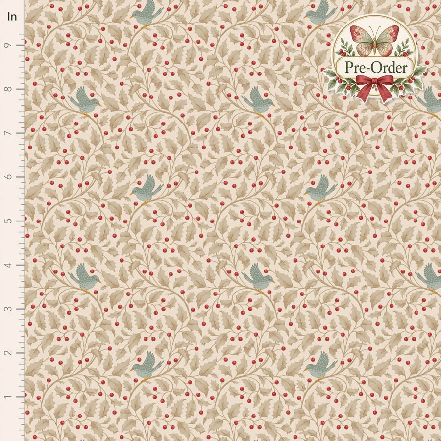 Tilda Merry Little Christmas design 100636 with approved Pre-Order butterfly badge