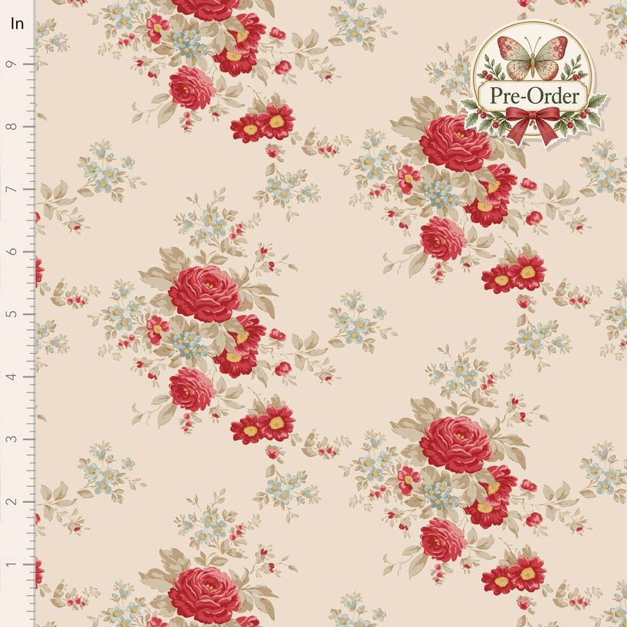 Tilda Merry Little Christmas design 100637 with approved Pre-Order butterfly badge