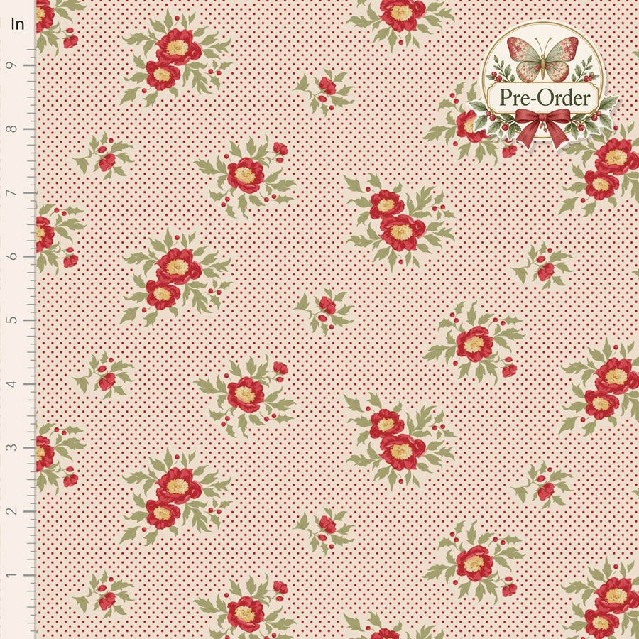 Tilda Merry Little Christmas design 100638 with approved Pre-Order butterfly badge