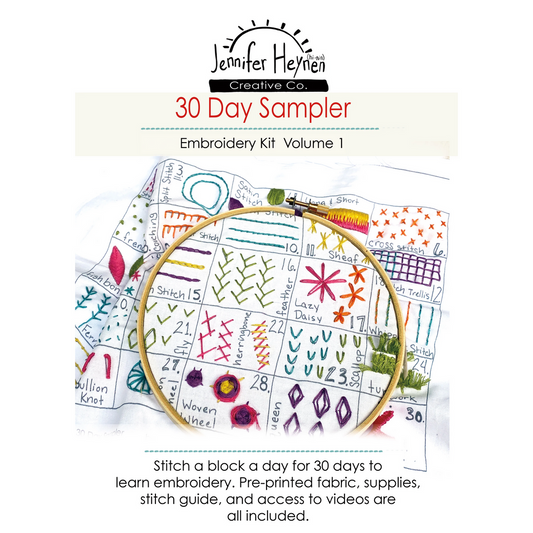 Jennifer Jangles Jennifer Jangles 30 Day Embroidery Sampler Kit original product photograph