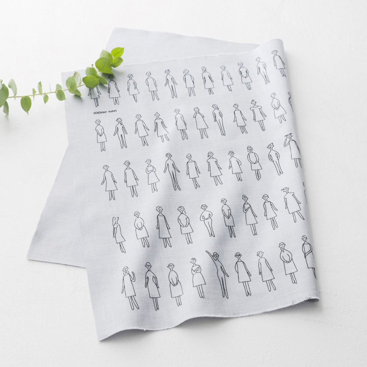 100 Ladies Embroidery Fabric – Pale Grey product image