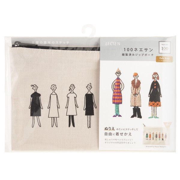 Lecien Lecien 100 Ladies Pre-Sewn Embroidery Pouch Kit original product photograph