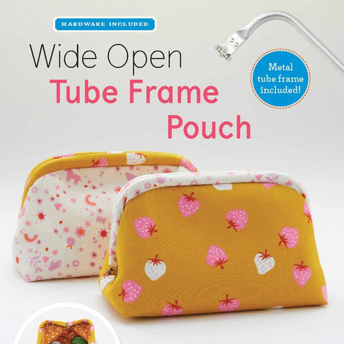 Zakka Workshop Wide Open Tube Frame Pouch Kit, sewing pattern kit and hardware photo