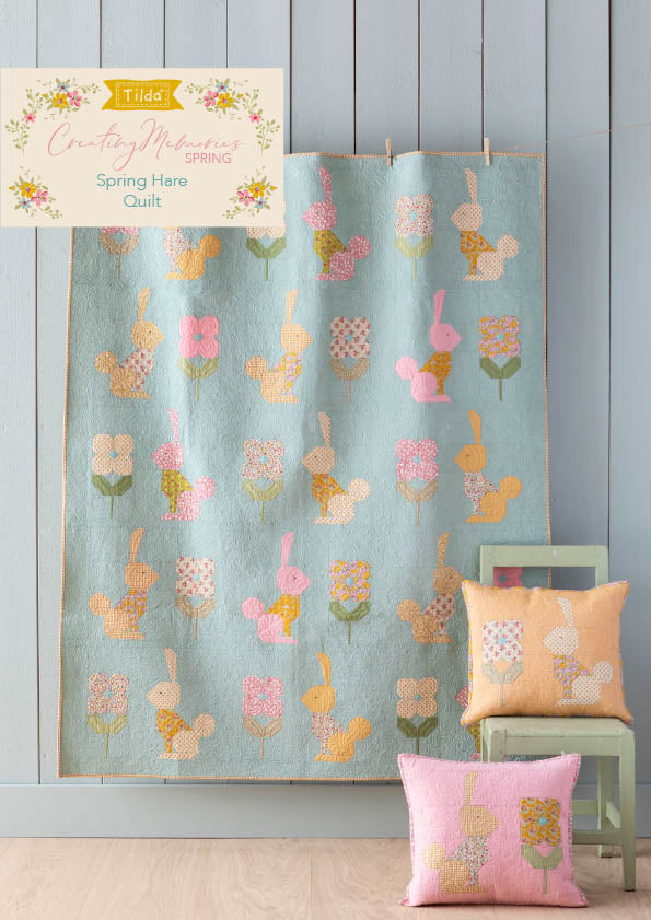 Tilda Creating Memories Spring Hare Quilt project inspiration