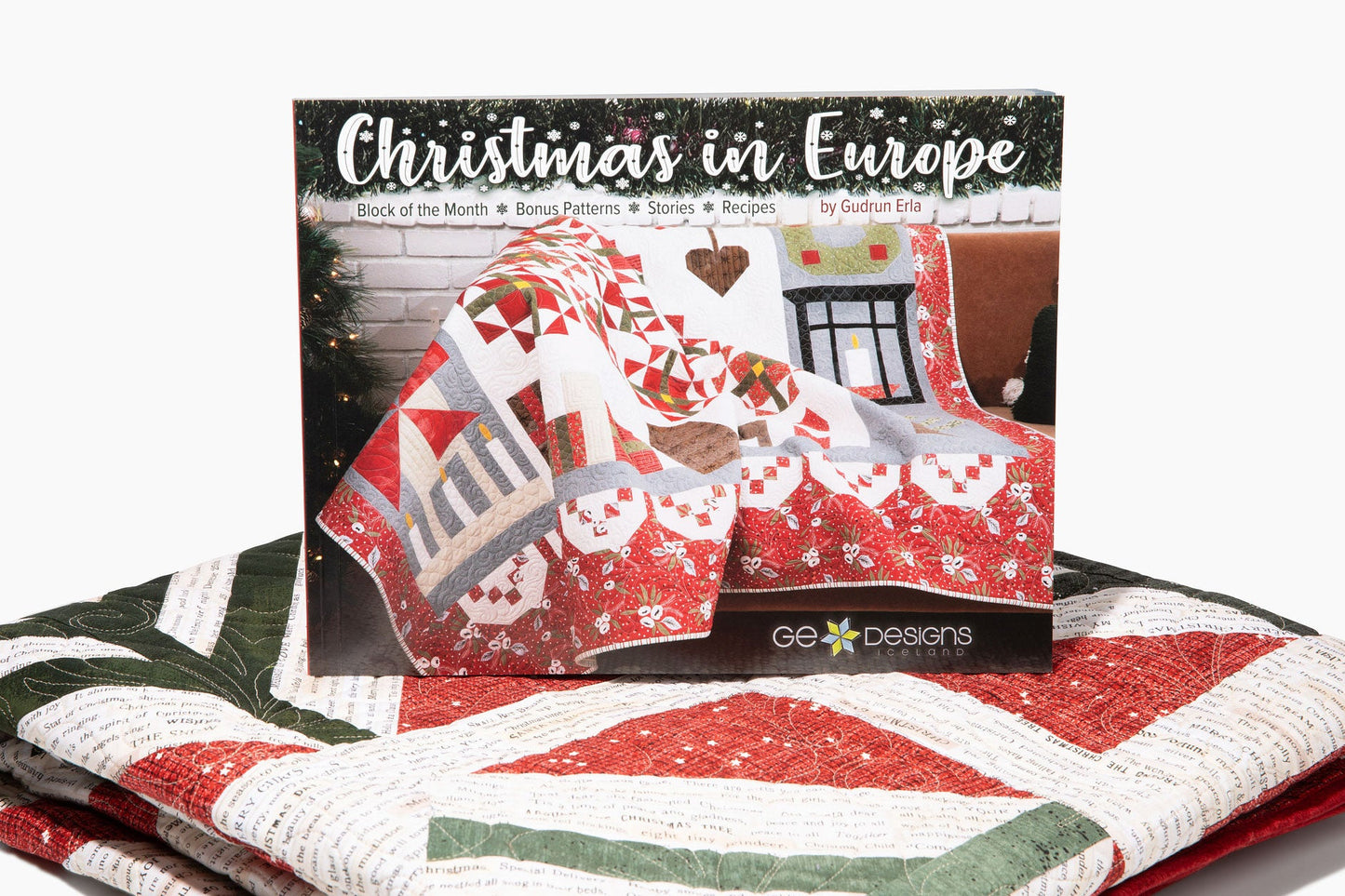 GE Designs Christmas in Europe Quilt Pattern Book — Cultural Holiday Quilt Blocks, Multiple Patterns