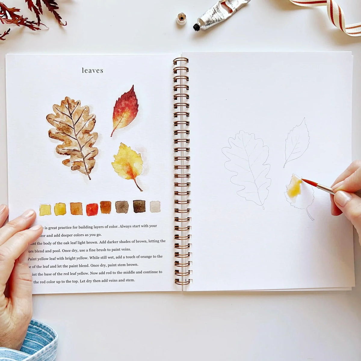 Autumn Watercolor Workbook – 12 Step-by-Step Painting Projects