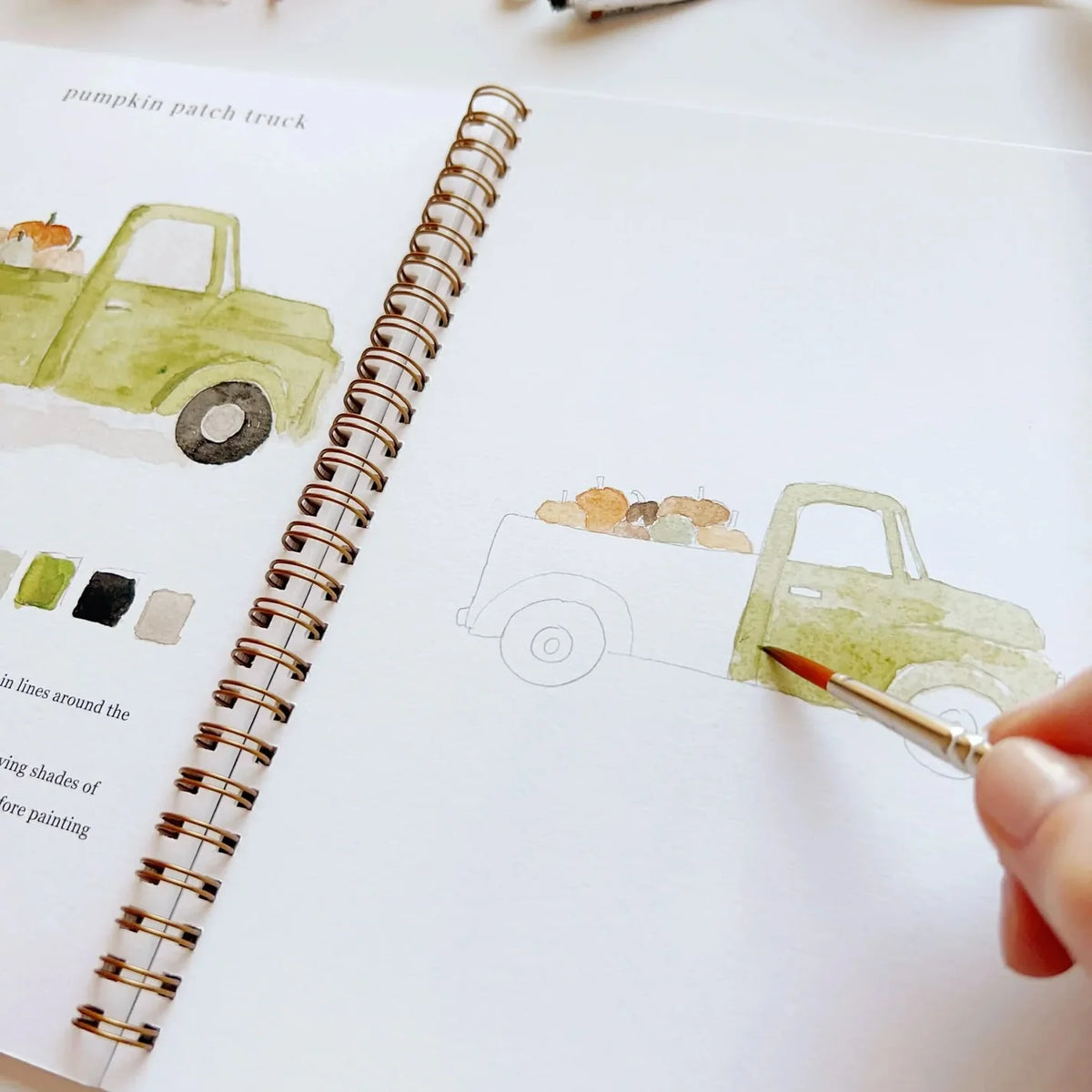 Autumn Watercolor Workbook – 12 Step-by-Step Painting Projects