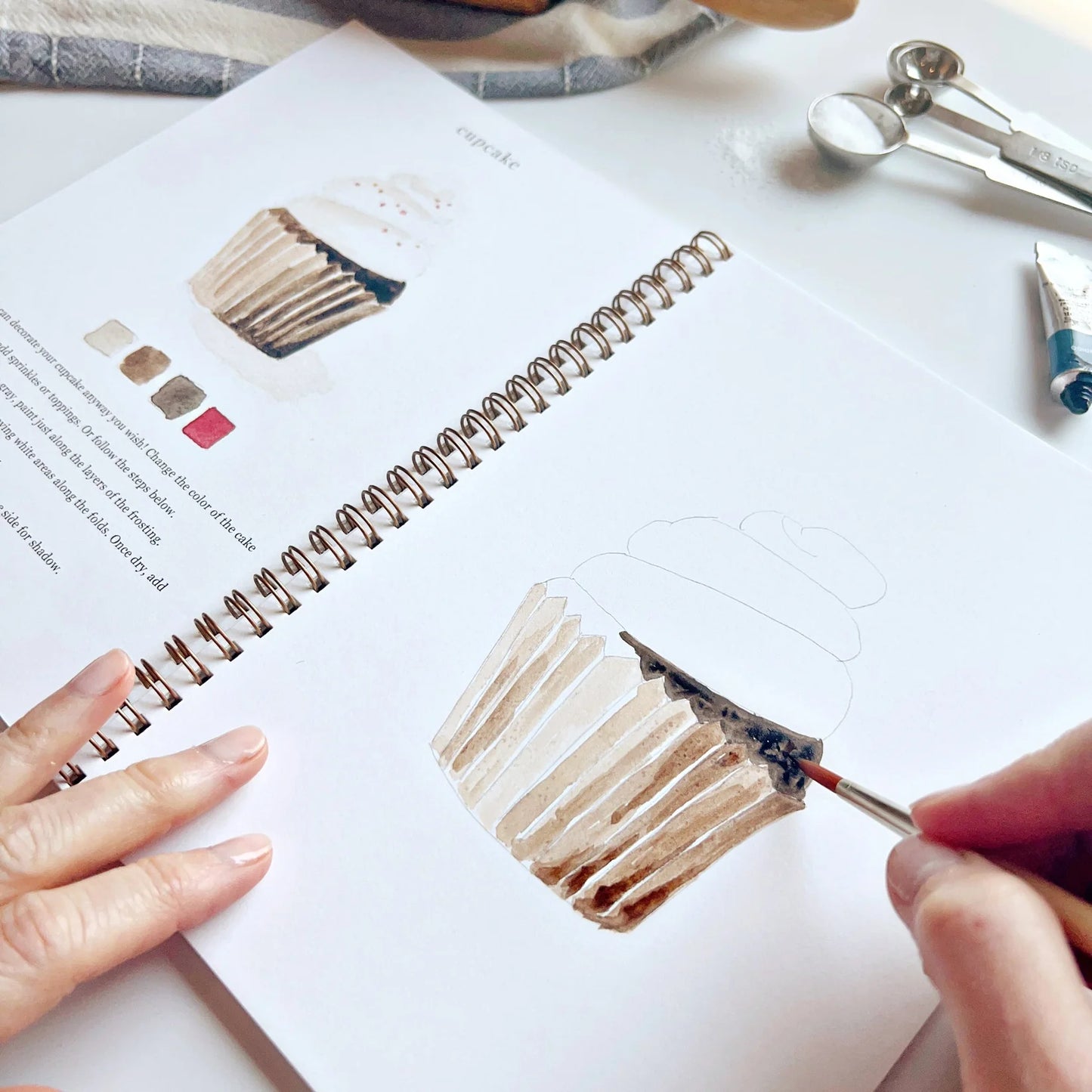 Emily Lex Studio Baking Watercolor Workbook — 12 Step-by-Step Kitchen and Baking Paintings